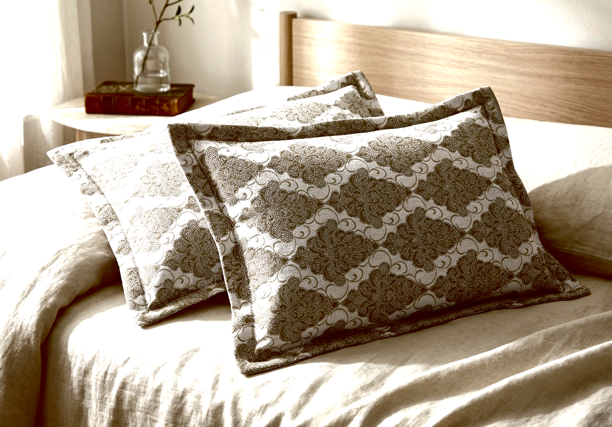 Ecru Essence | Modern Scandinavian Heritage Bedsheet