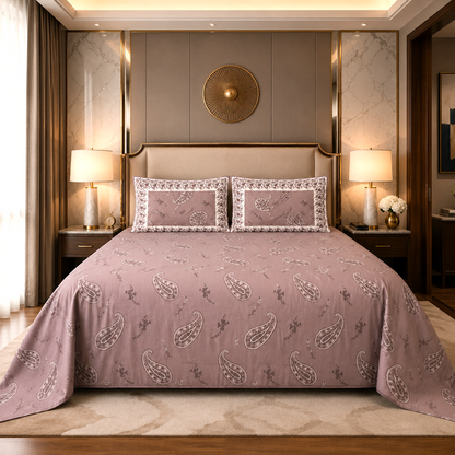 Luxe Lace | Heritage Paisley Luxury Cotton King Bed Linen