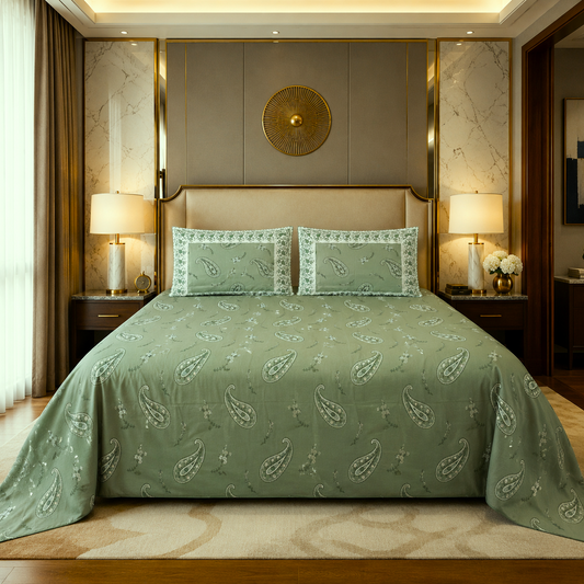 Luxe Lace | Heritage Paisley Luxury Cotton King Bed Linen