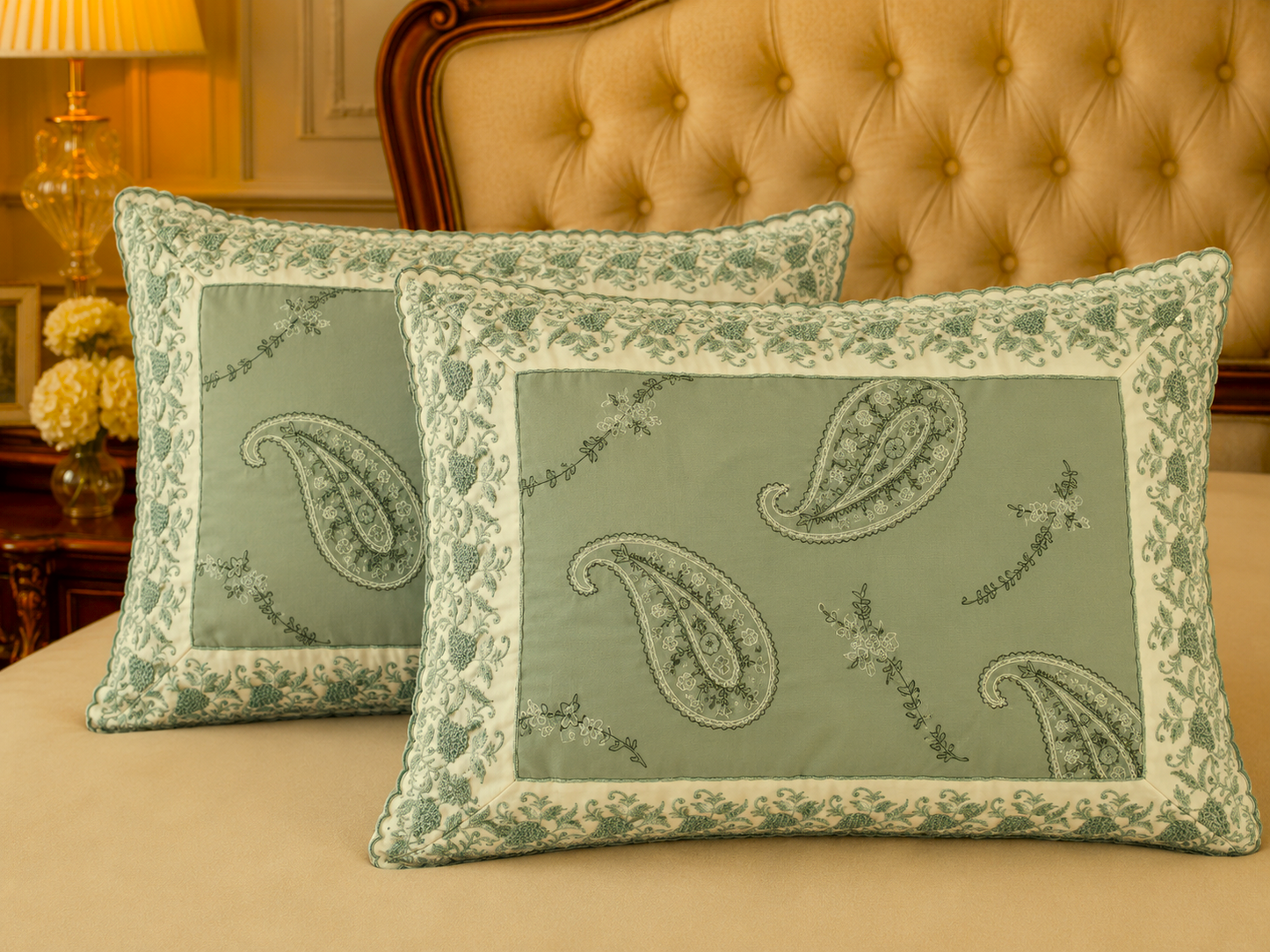 Luxe Lace | Heritage Paisley Luxury Cotton King Bed Linen