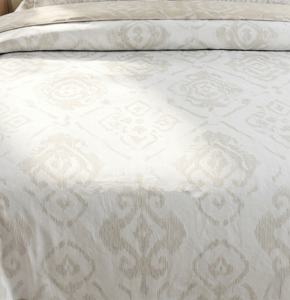 Ivory Whisper | Minimal Printed Summer Dohar