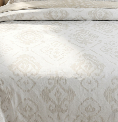 Ivory Whisper | Minimal Printed Summer Dohar