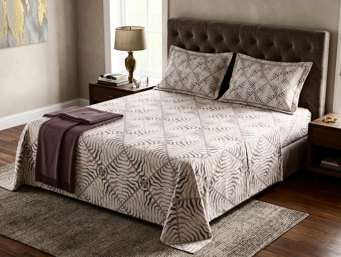 Ecru Essence | Luxury Indo-Scandinavian Cotton Bedsheet