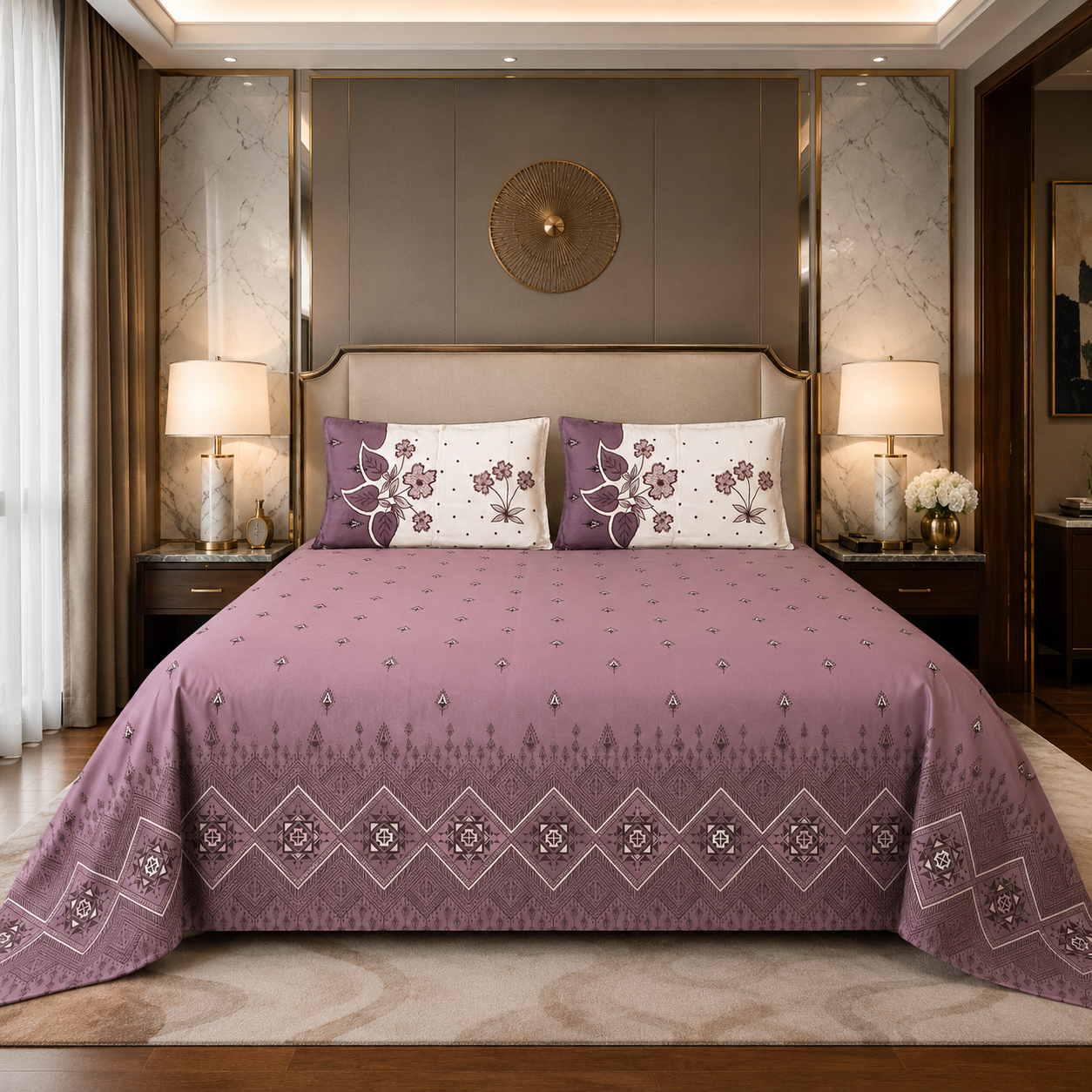 Adorn Sham | Botanical Heritage Premium Cotton Bedsheet
