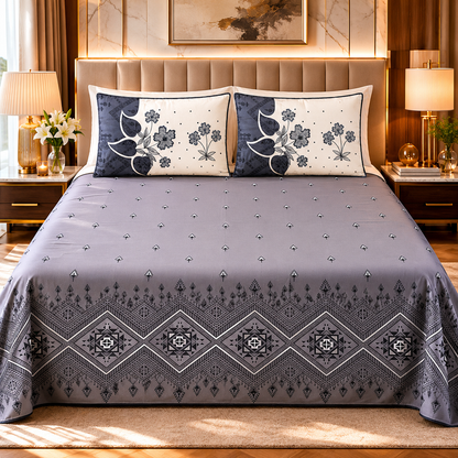 Adorn Sham | Botanical Heritage Premium Cotton Bedsheet