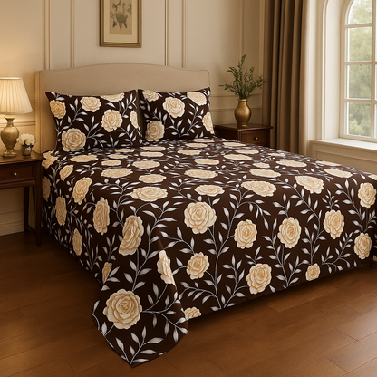 Pichwai Serenity | Heritage Rose Bedsheet