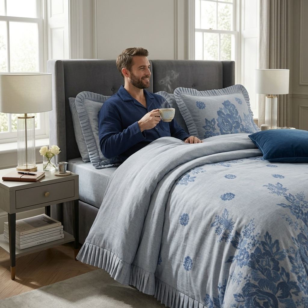 Blue Whisper | Luxury Duvet Cover Set