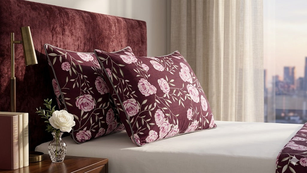 Pichwai Serenity | Heritage Rose Bedsheet