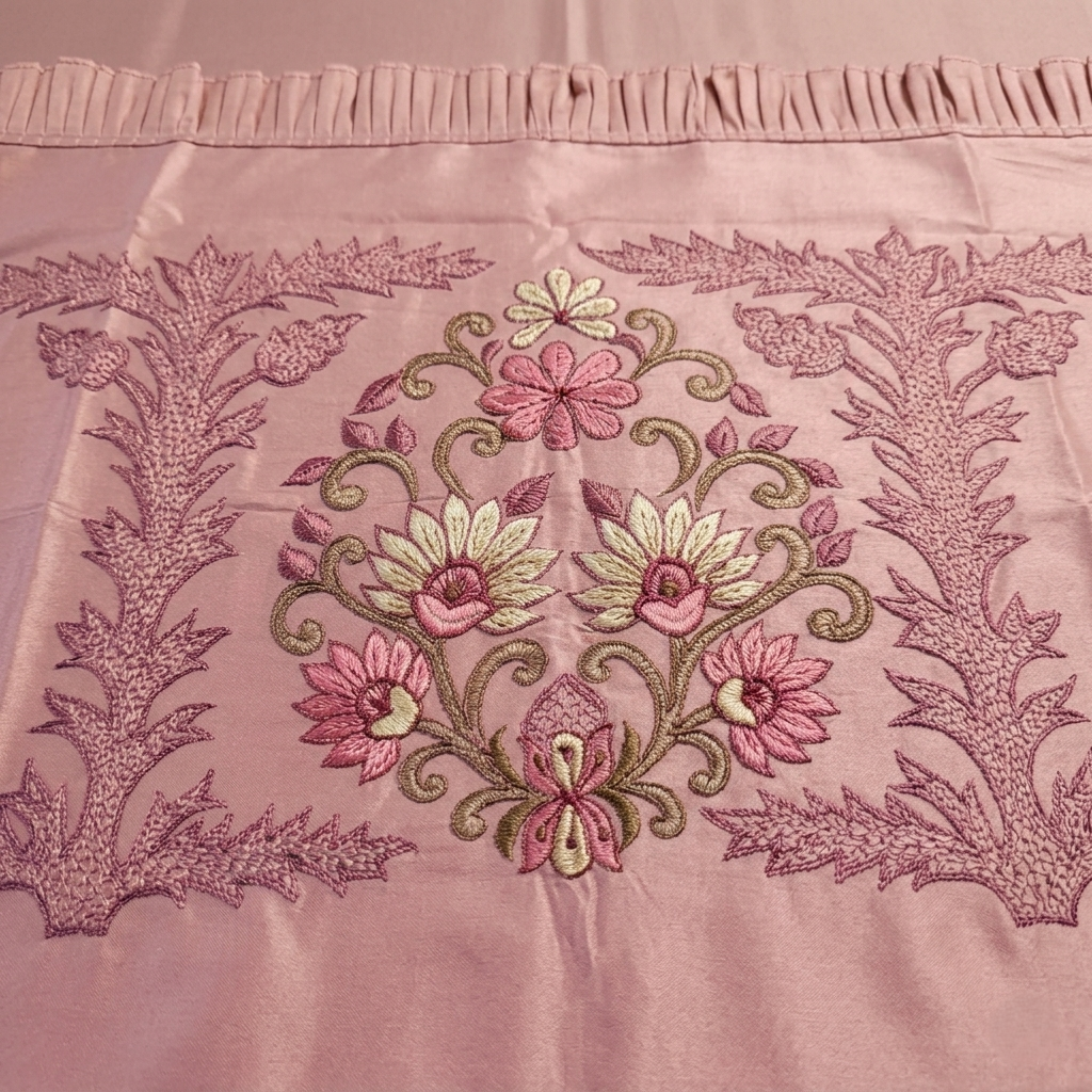 Gilded Elegance | Festive Heirloom Embroidered Bedding