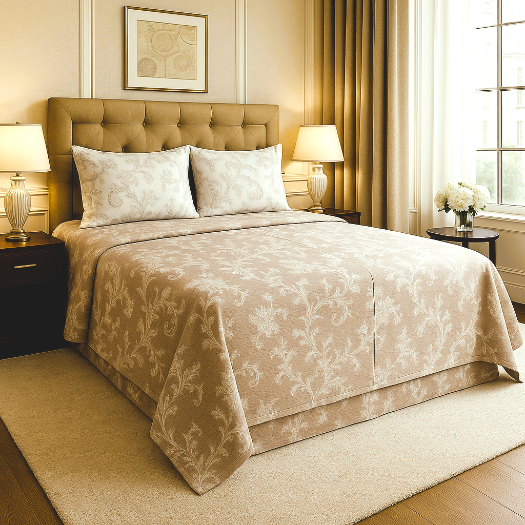 Marigold Majesty bedding — limited-edition fabric