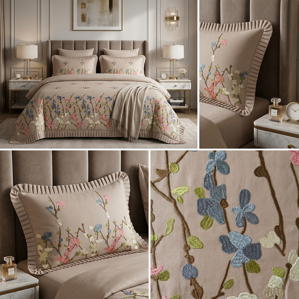 Sunlit Peach | Luxury Duvet Cover Set