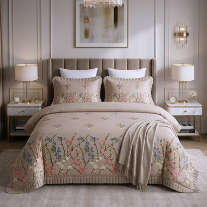 Sunlit Peach | Luxury Duvet Cover Set