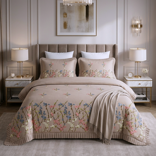 Sunlit Peach | Luxury Duvet Cover Set